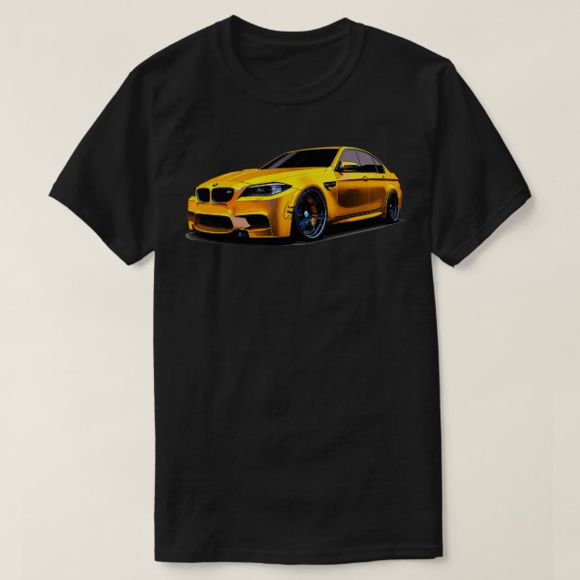 Yellow bmw sport car T-Shirt (Design Front)