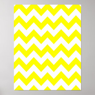 Yellow Bold Chevron Poster
