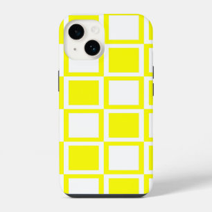 Yellow Bold Mod Squares iPhone 14 Case