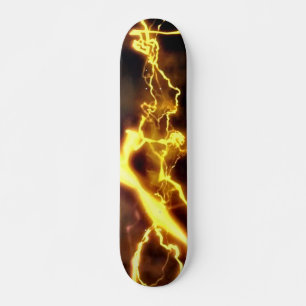 Yellow Bolt Skateboard