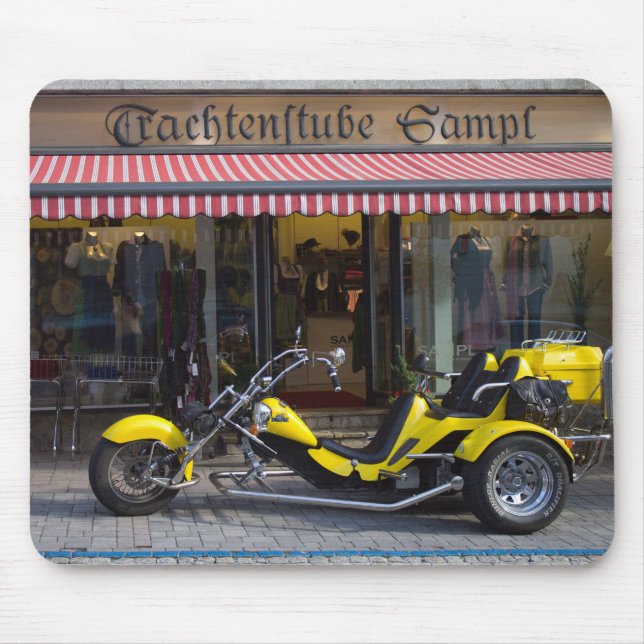 Yellow Boom Trike Mouse Mat (Front)