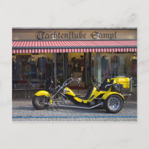 Yellow Boom Trike Postcard