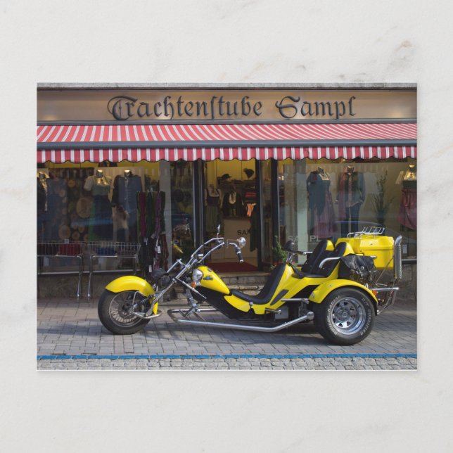 Yellow Boom Trike Postcard (Front)