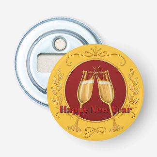 Yellow Bottle Opener - Happy New Year