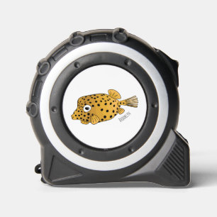 Yellow boxfish cartoon illustration 1