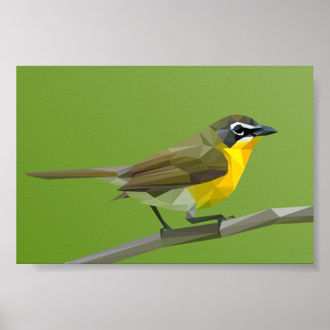 Yellow-breasted Chat Landscape Poster (Front)