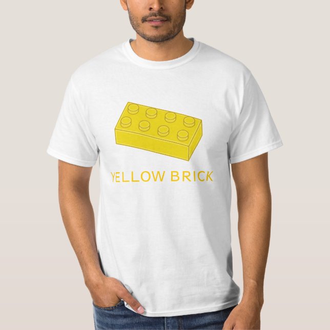 Yellow Brick by Customise My Minifig T-Shirt (Front)