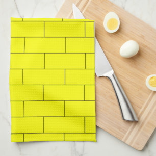Yellow Brick Design Tea Towel