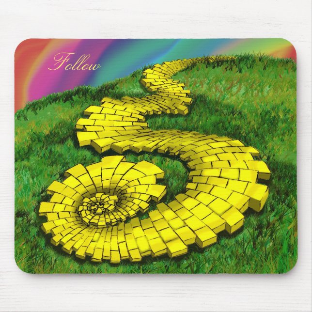 Yellow Brick Road Mouse Mat (Front)
