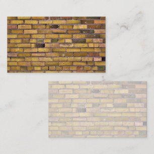 Yellow Brick Wall Business Card