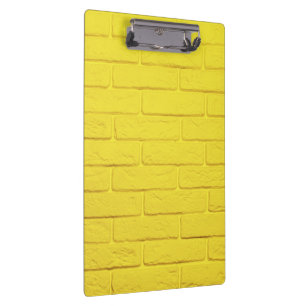 yellow brick wall clipboard