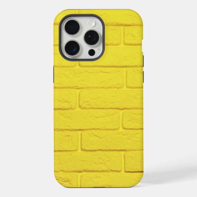 yellow brick wall iPhone case (Back)
