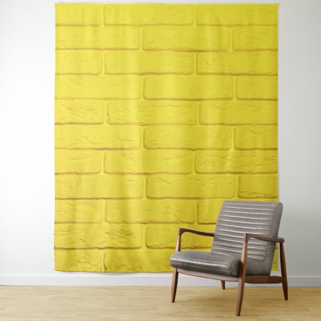 yellow brick wall tapestry (In Situ)
