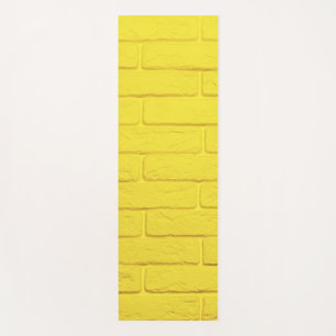 yellow brick wall yoga mat