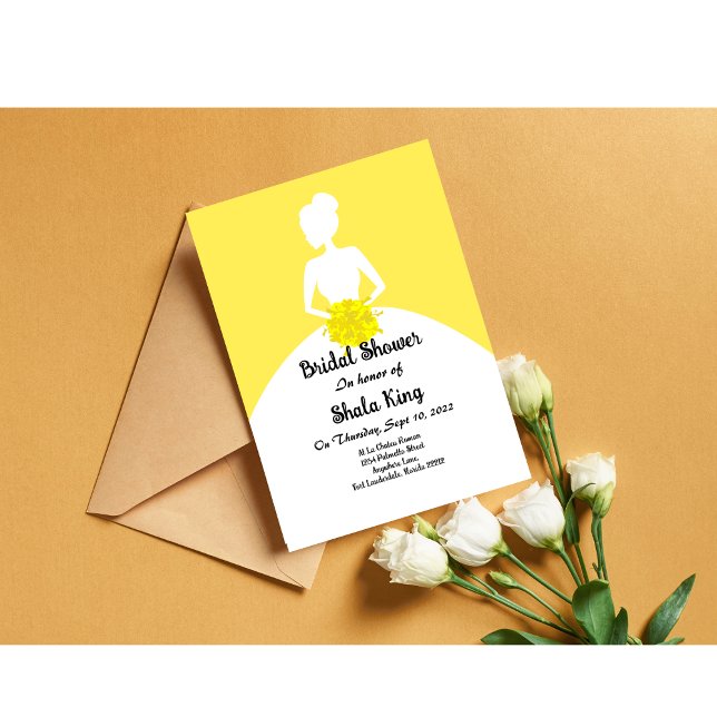 Yellow Bridal Shower Invitation (Creator Uploaded)