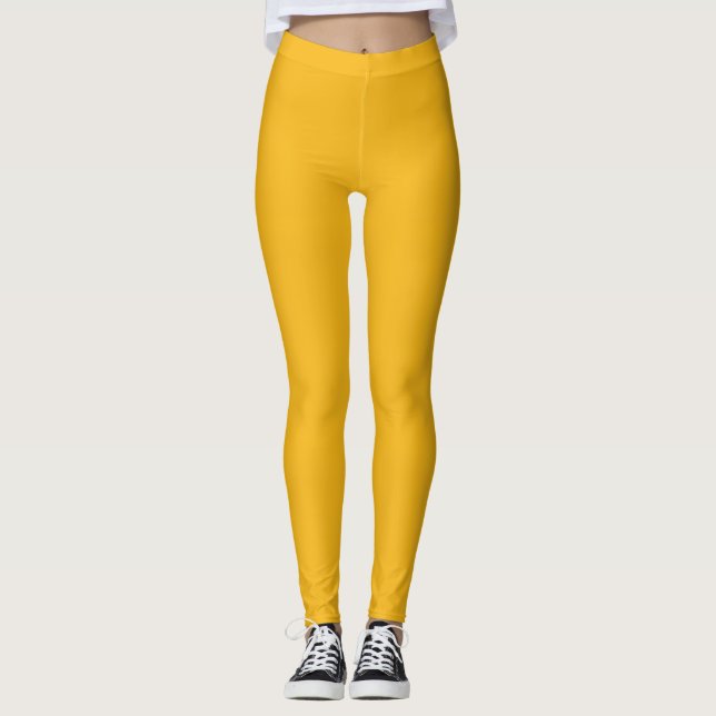 Yellow Bright Leggings (Front)