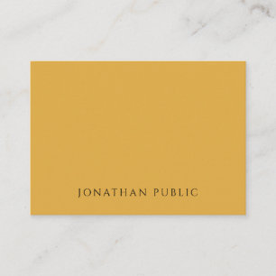 Yellow Brown Red Minimalist Trend Colours Modern Business Card
