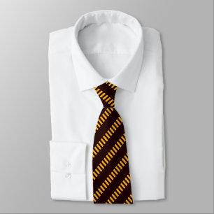 Yellow & Brown Stripes Tie