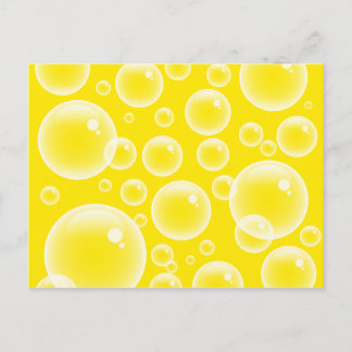 Yellow Bubbles Postcard