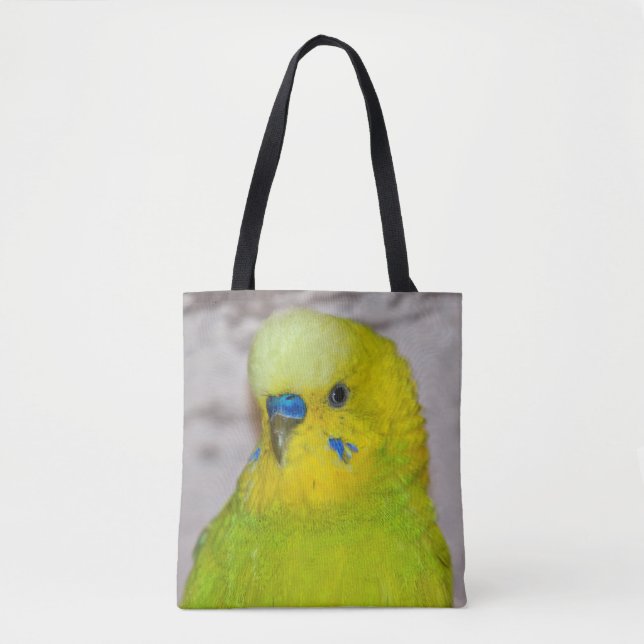 Yellow Budgie All Over Print Bag (Front)