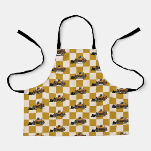 Yellow Bulldozer Construction Boys Birthday Apron