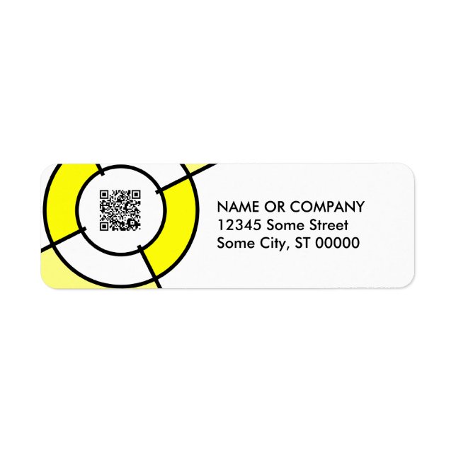 yellow bullseye QR code (Front)