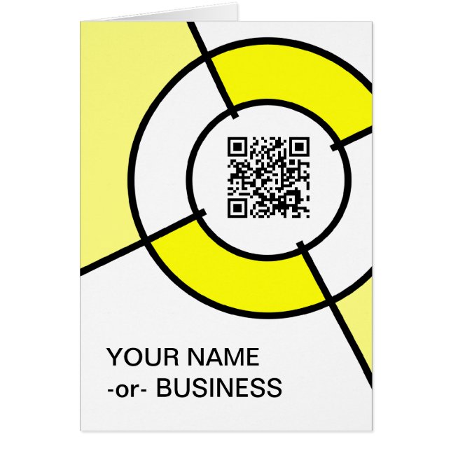 yellow bullseye QR code (Front)