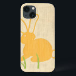 Yellow Bunny and Green Grass by Chariklia Zarris iPhone 13 Case<br><div class="desc">Blades of green grass poke up from the ground,  surrounding a yellow bunny in this piece by Chariklia Zarris. A great print to place in a child's nursery,  or to give as a gift to someone who loves rabbits!</div>