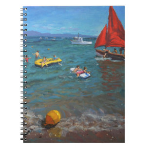 Yellow Buoy and Red Sails Abersoch Notebook