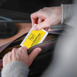 Yellow Business Brand on Business Card Case<br><div class="desc">Yellow business brand on customisable business card case. Customise it by uploading your business logo and typing the name, address, phone number, e-mail and website or social media page of your business. Customise it to advertise your business or to promote your brand name to customers or clients. Customisable office supply...</div>