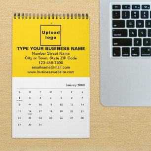 Yellow Business Brand on Calendar