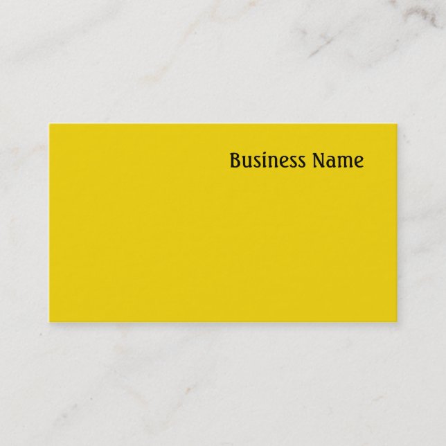 Yellow Business Card (Front)