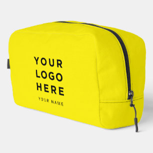 Yellow Business Logo Name Instagram Travel Dopp Kit