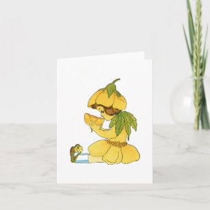 Yellow Buttercup Child Greeting Card