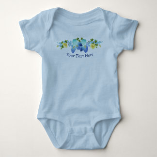Yellow Buttercups and Blue Iris Baby Bodysuit