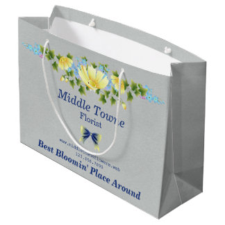 Yellow Buttercups and Blue Iris Shopping Bag