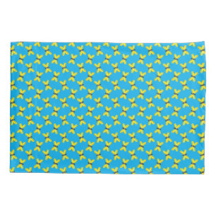 Yellow Butterflies Pattern Pillowcase