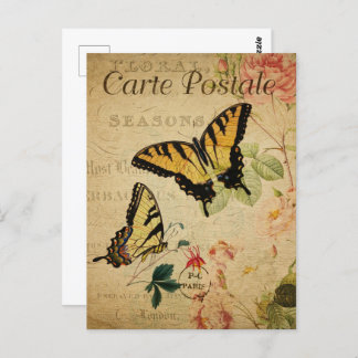 Yellow Butterflies Postcard