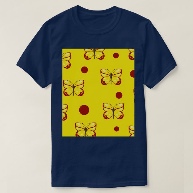 Yellow Butterfly 26 T-Shirt (Design Front)