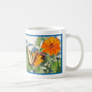 yellow butterfly coffee mug
