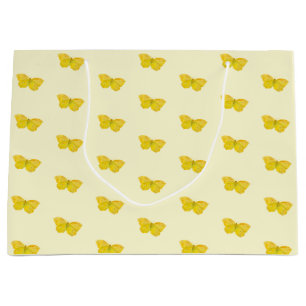 Yellow Butterfly Common Brimstone Flying Large Gift Bag