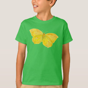 Yellow Butterfly Common Brimstone flying T-Shirt