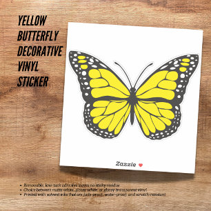 🌟 Yellow Butterfly Decorative Vinyl🦋
