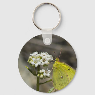 Yellow Butterfly Key Ring