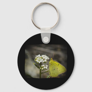Yellow Butterfly Key Ring