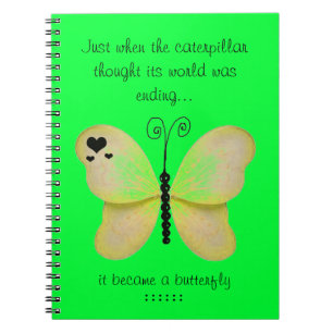 Yellow Butterfly Notebook