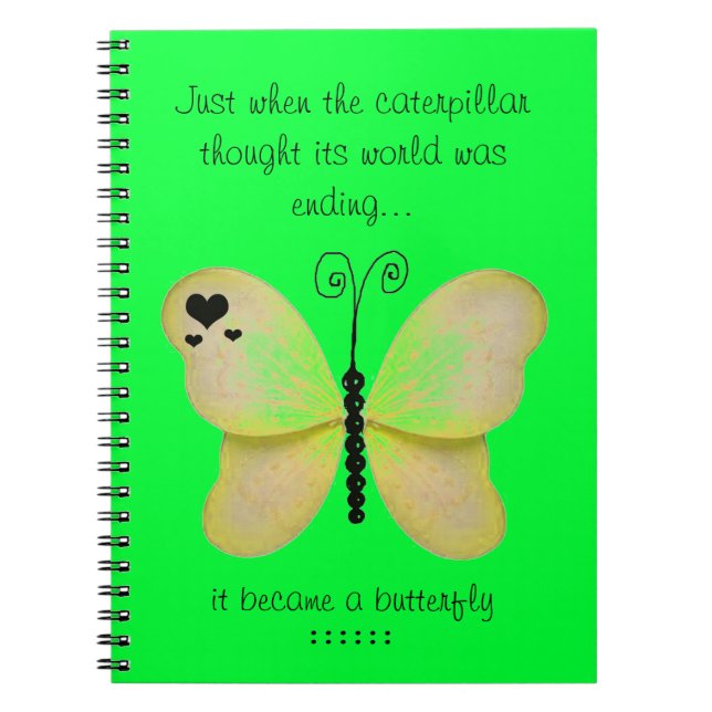Yellow Butterfly Notebook (Front)