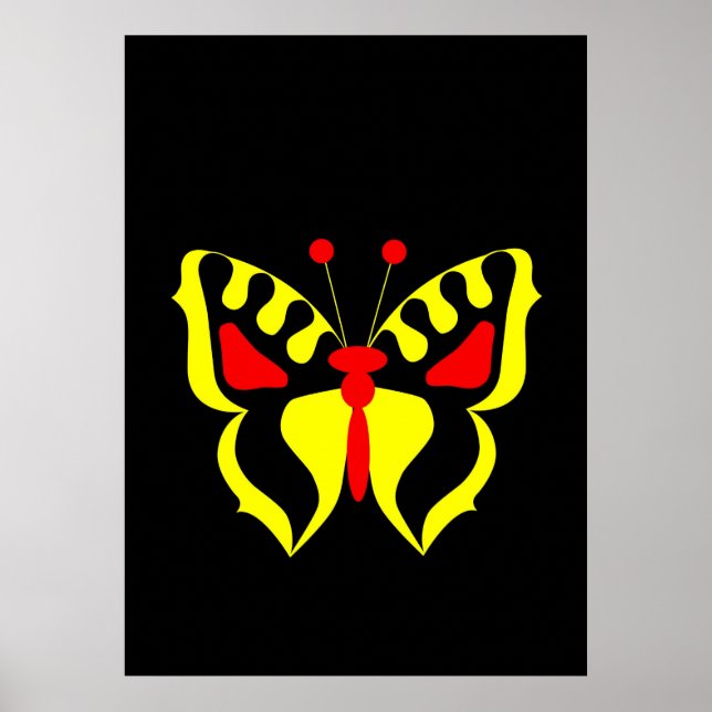 Yellow Butterfly Poster (Front)