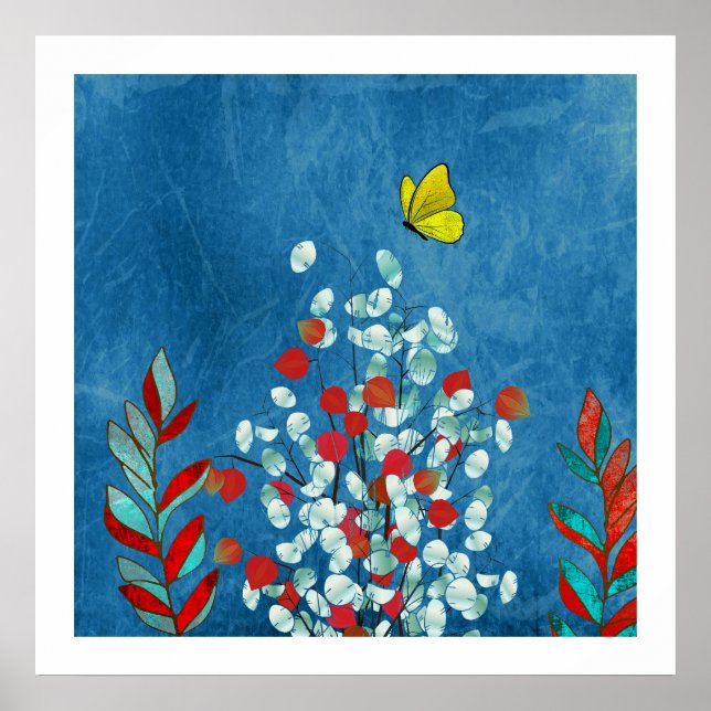 Yellow Butterfly Poster (Front)