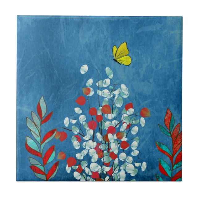 Yellow Butterfly Tile (Front)